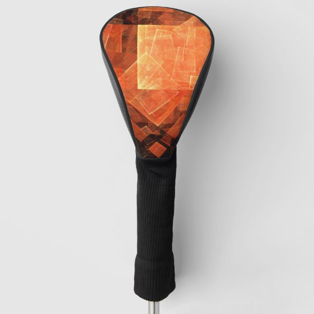 Window Light Modern Geometric Squares Abstract Art Golf Head Cover (Front)
