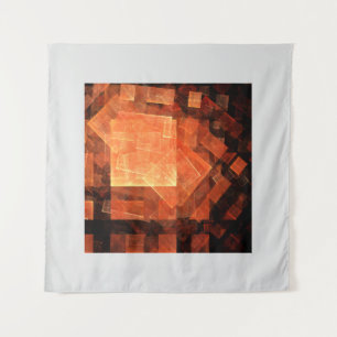 Window Light Modern Geometric Squares Abstract Art Tapestry