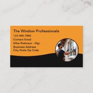 Window Manufacturing And Installation Business Card