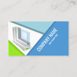 Window Manufacturing Company Business Card