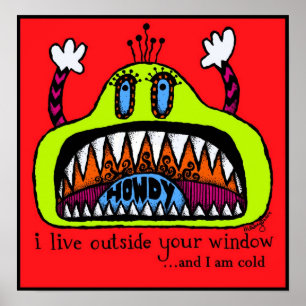 Window Monster Print
