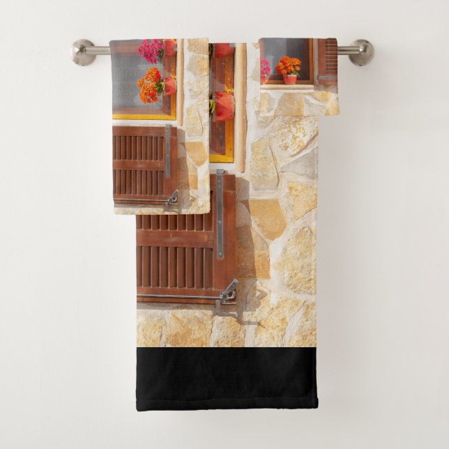 Window of a spanish Finca Bath Towel Set (Insitu)