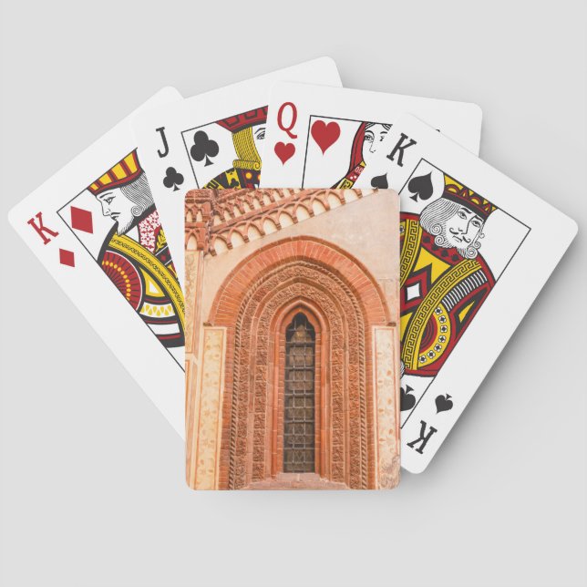WINDOW OF GOTHIC STYLE  BICYCLE POKER CARDS (Back)