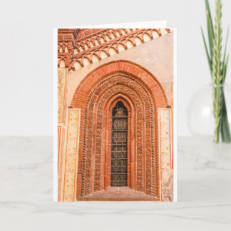 WINDOW OF GOTHIC  STYLE   GREETING CARD