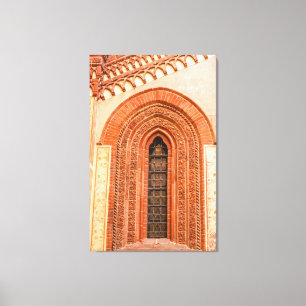WINDOW OF GOTHIC STYLE   WRAPPED CANVAS