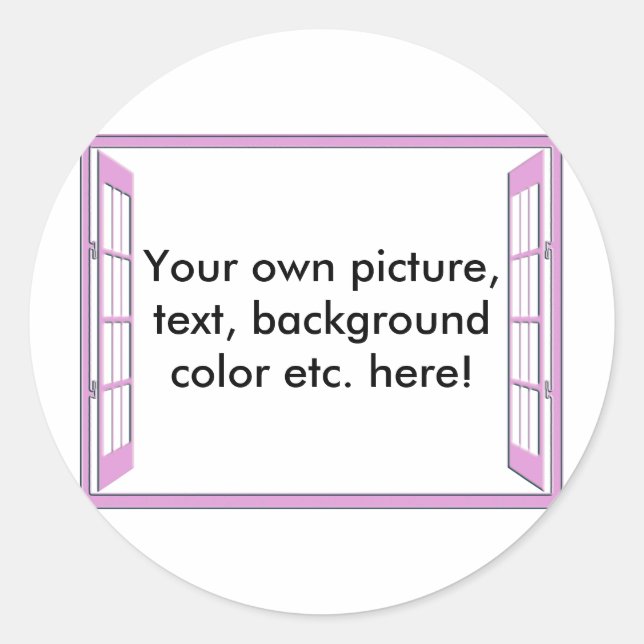 Window of Opportunity Classic Round Sticker (Front)