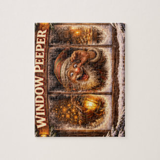Window Peeper Icelandic Yule Lad Jigsaw Puzzle