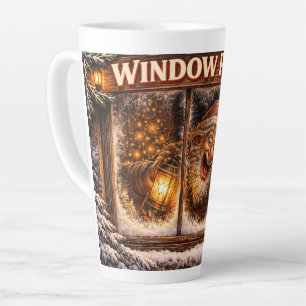 Window Peeper Icelandic Yule Lad  Latte Mug