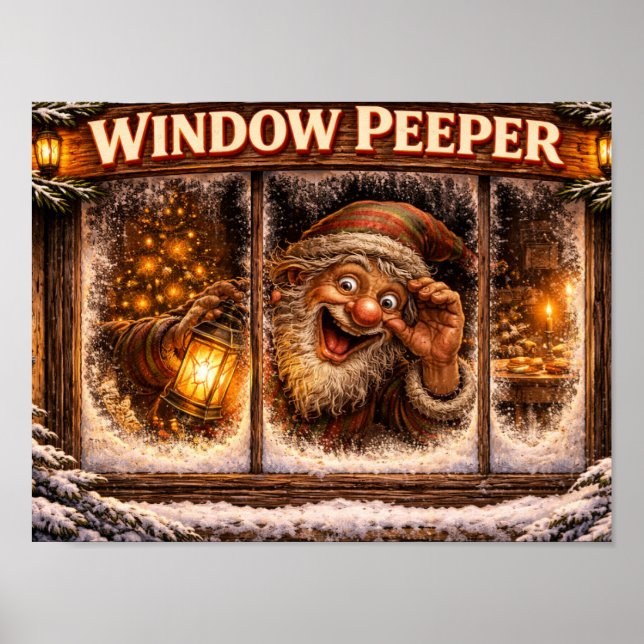 Window Peeper Icelandic Yule Lad Poster (Front)