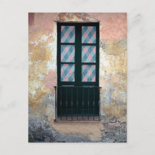 Window Railing Photo Postcard