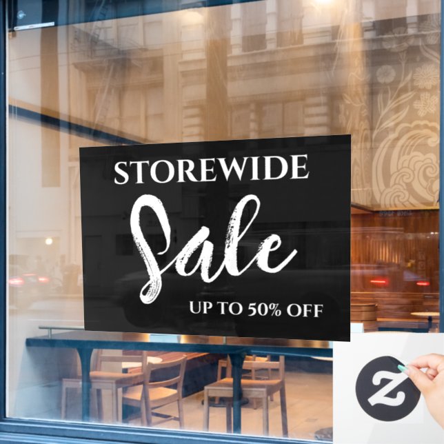 Window Sale Sign, Boutique Sale Sign, Modern  (Cafe Window)