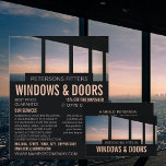 Window Scene, Window & Door Fitter Company Flyer<br><div class="desc">Window Scene,  Window & Door Fitter Company Advertising Flyer by The Business Card Store.</div>