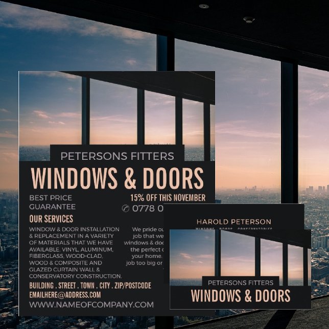 Window Scene, Window & Door Fitter Company Flyer (Creator Uploaded)