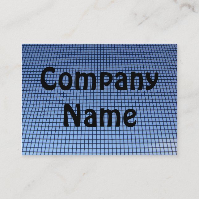 Window Screen Business Card (Front)