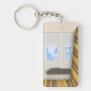 Window Seat Classic Airliner Keychain