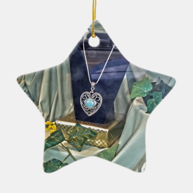 Window Shopping Ceramic Tree Decoration (Front)