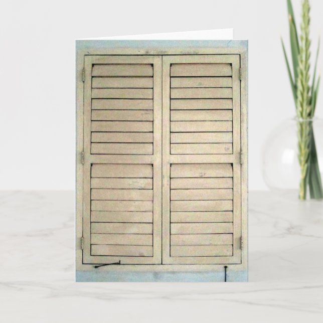 window shutter card (Front)