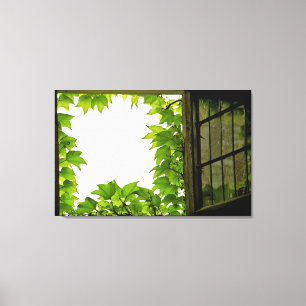 Window Stretched Canvas Print