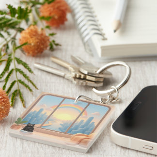 Window to a Dreamworld Key Ring