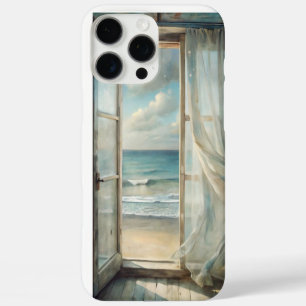 Window to an Ocean Breeze Watercolor Coastal iPhone 16 Pro Max Case