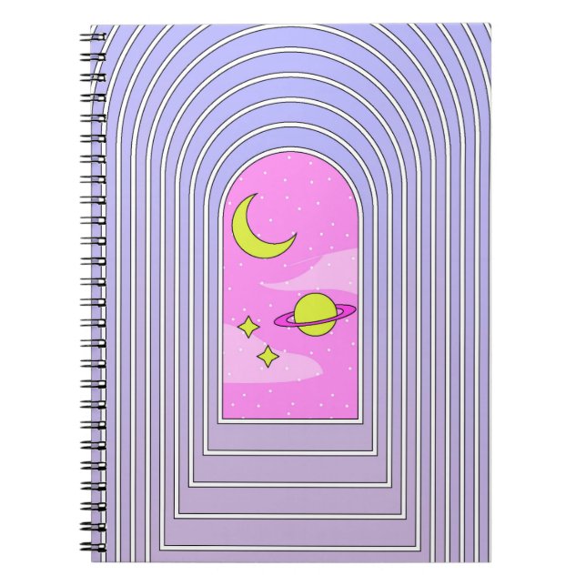 Window to the universe, esoteric cosmos digital ar notebook (Front)