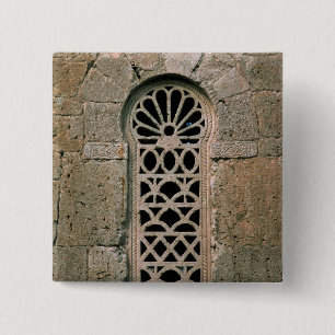 Window tracery, from Basilica San Juan 15 Cm Square Badge