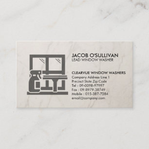 Window Washer House Cleaning Business Card