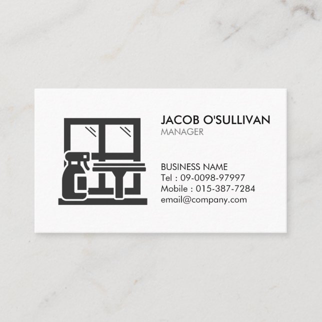 Window Washer House Cleaning  Business Card (Front)