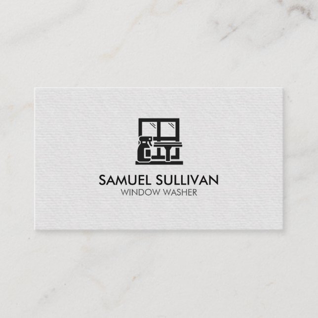 Window Washer House Cleaning Business Card (Front)