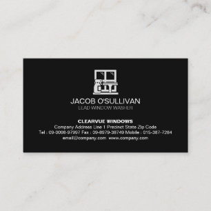 Window Washer House Cleaning Business Card