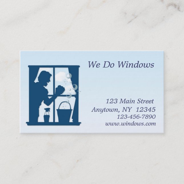Window Washing Business Card (Front)