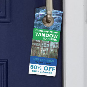 Window Washing Business Door Hanger