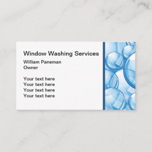 WIndow Washing Services Business Card