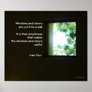 Window/Wisdom of Lao Tzu Poster