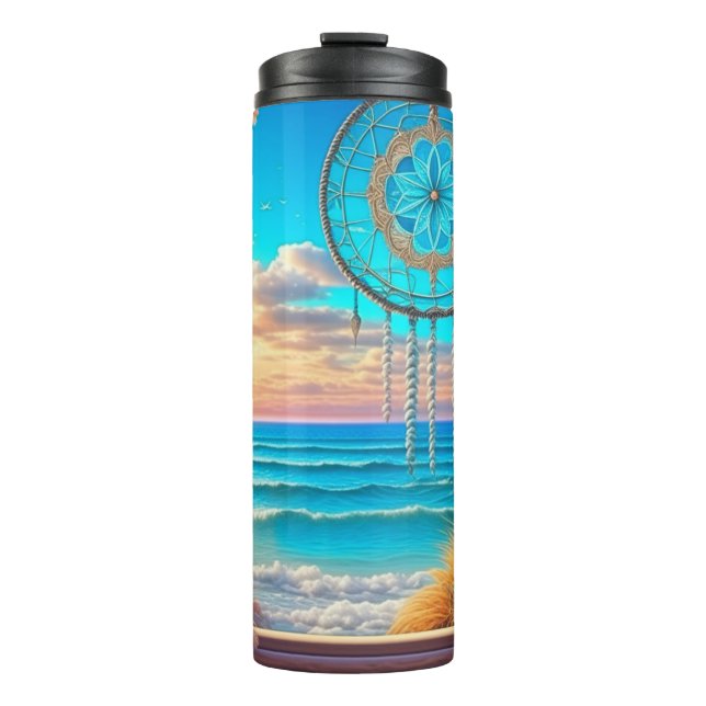 Window with Suncatcher Overlooking the Ocean Thermal Tumbler (Front)