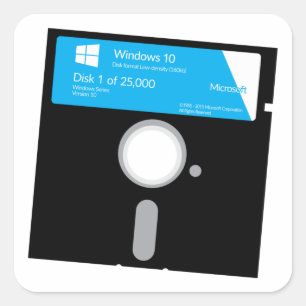 WINDOWS 10 FLOPPY DISK - Funny Stickers