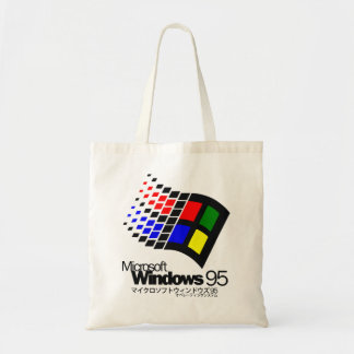 Windows 95 micosoft tote bag