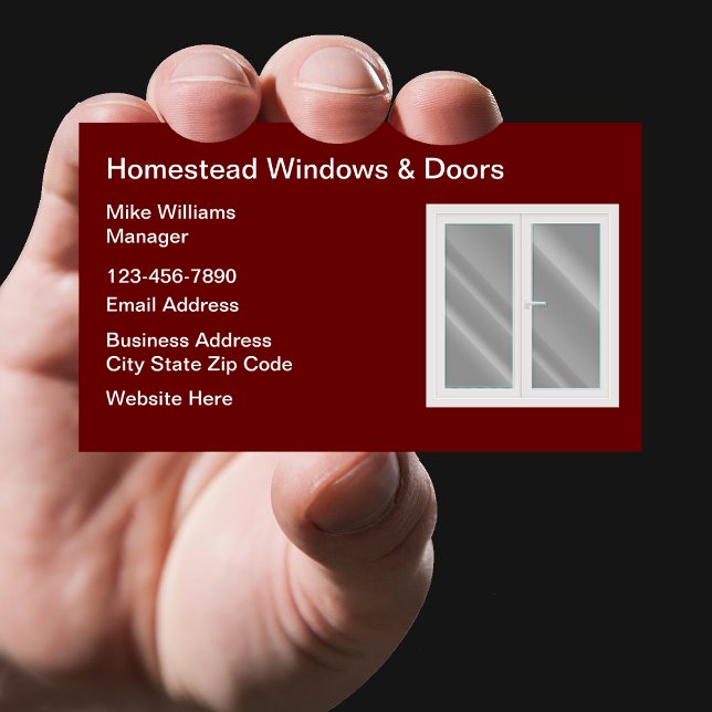 Windows And Doors Business Cards (Creator Uploaded)