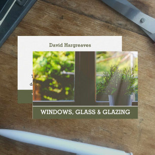 Windows and Glazing Calling Card. Business Card