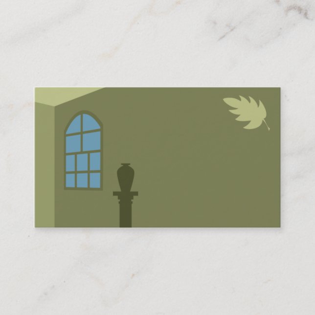 Windows and Leaves Business Card (Front)