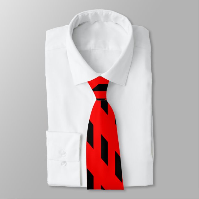 Windows from the Hi-Rise Red and Black Tie (Tied)