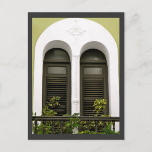 Windows of Old San Juan, Puerto Rico Postcard