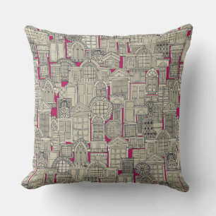 windows pink cushion