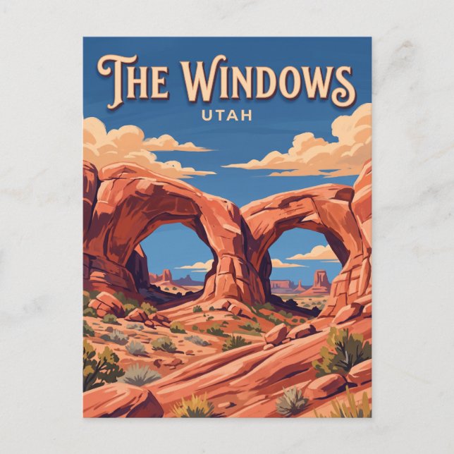 Windows Section Moab Utah Postcard (Front)