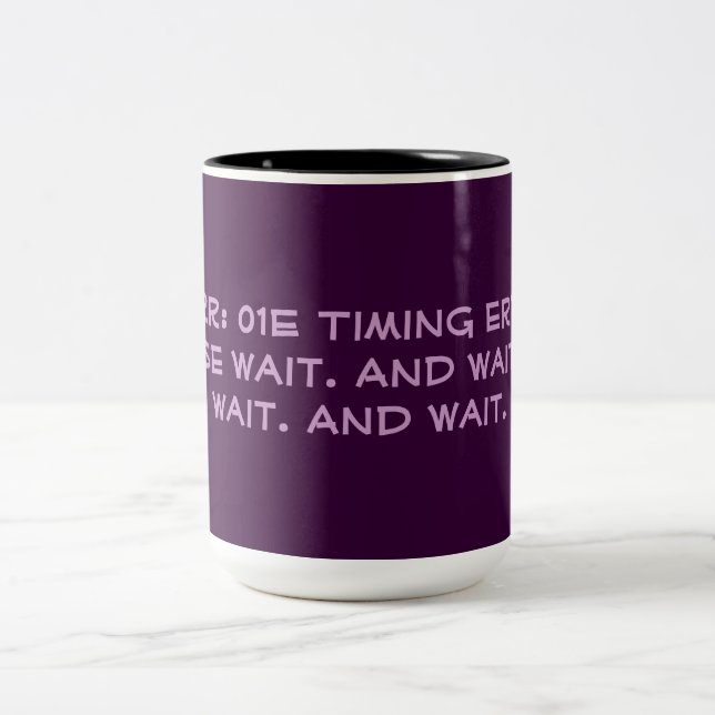 Windows Wait Error Code Two-Tone Coffee Mug (Center)