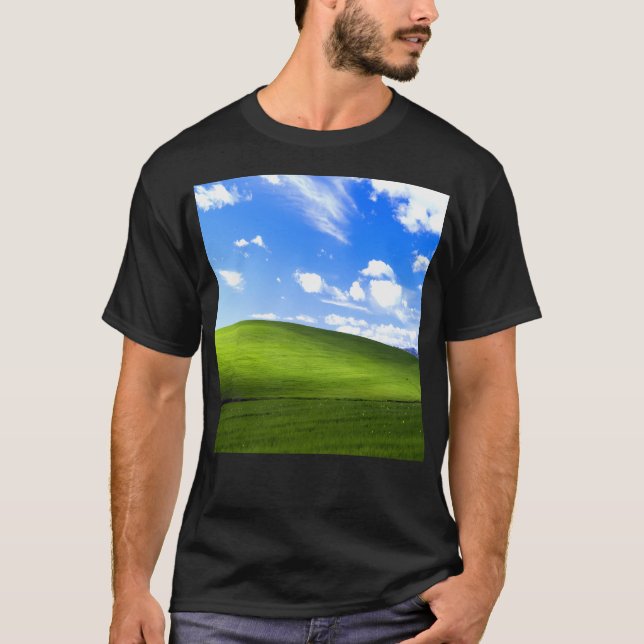 Windows Xp Background T-Shirt (Front)