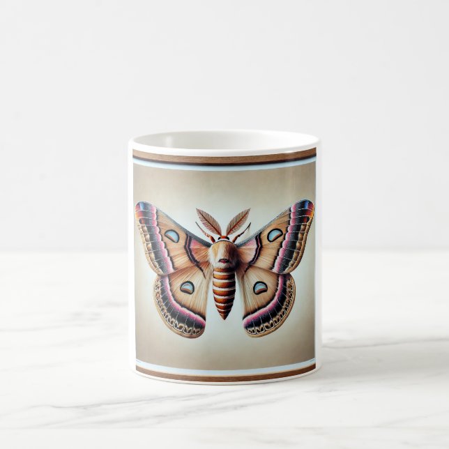 Windowwinged moth 121024IREF249 - Watercolor Coffee Mug (Center)