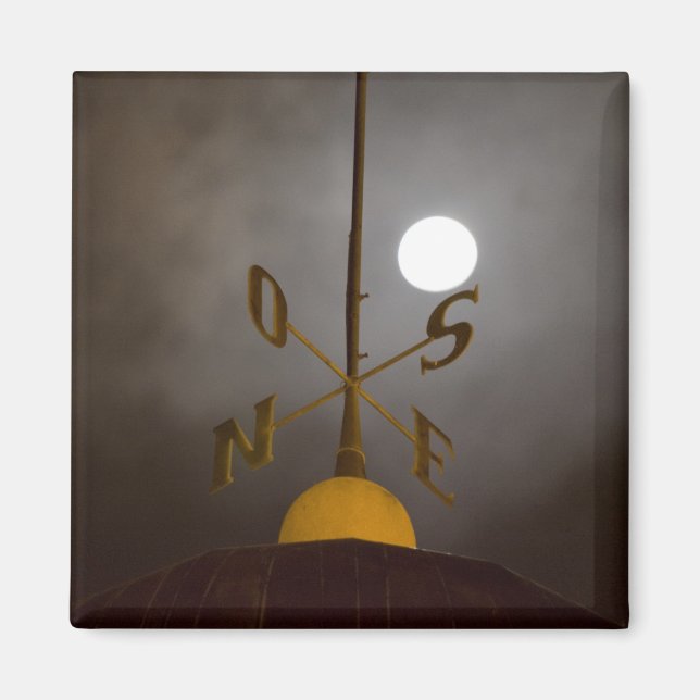 Windrose atop the Lighthouse on Cerro Santa Magnet (Front)