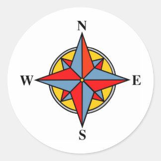Windrose Classic Round Sticker