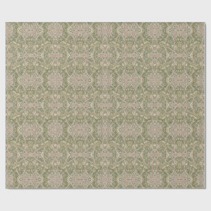Windrush Olive Floral Vintage Wrapping Paper